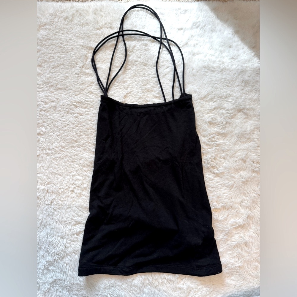 Black Strappy Tank Top
